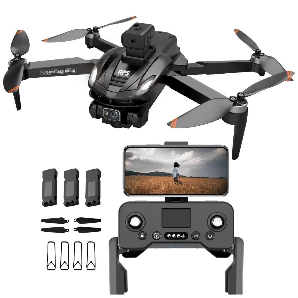 Drone V168 - 8K - 5G - Gps - HD fotografie - extra batterij, Audio, Tv en Foto, Drones, Zo goed als nieuw, Professionele drone