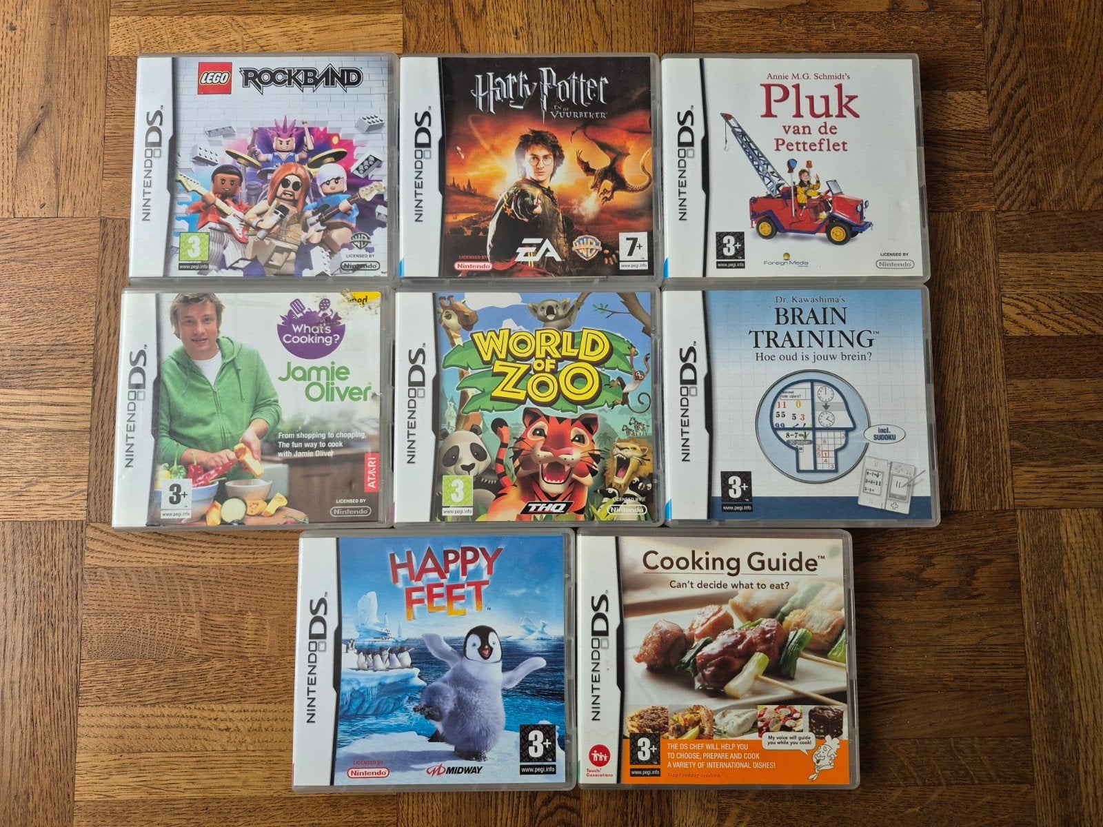 Nintendo DS Games: Jamie Oliver, LEGO Rock Band, Happy Feet, Spelcomputers en Games, Games | Nintendo DS, 1 speler, Ophalen, Zo goed als nieuw