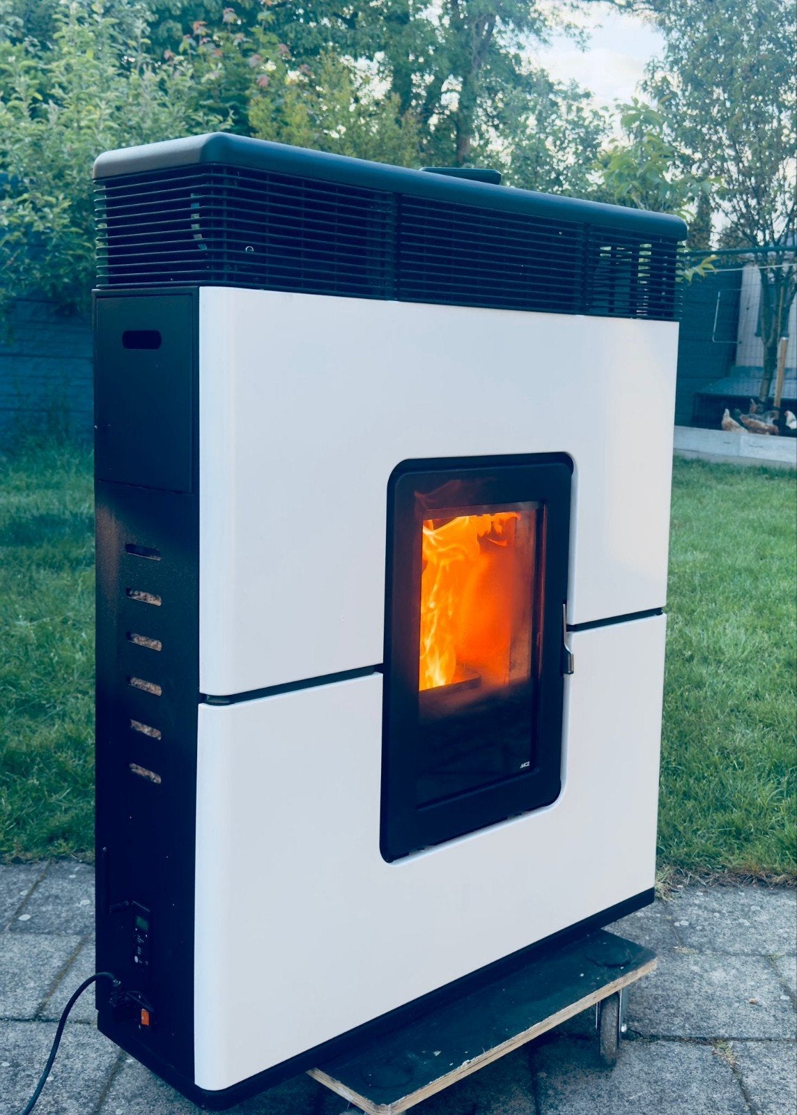Pelletkachel MCZ Philo 9 kW met afstandsbediening, Ophalen, Zo goed als nieuw, Overige brandstoffen, Pelletkachel