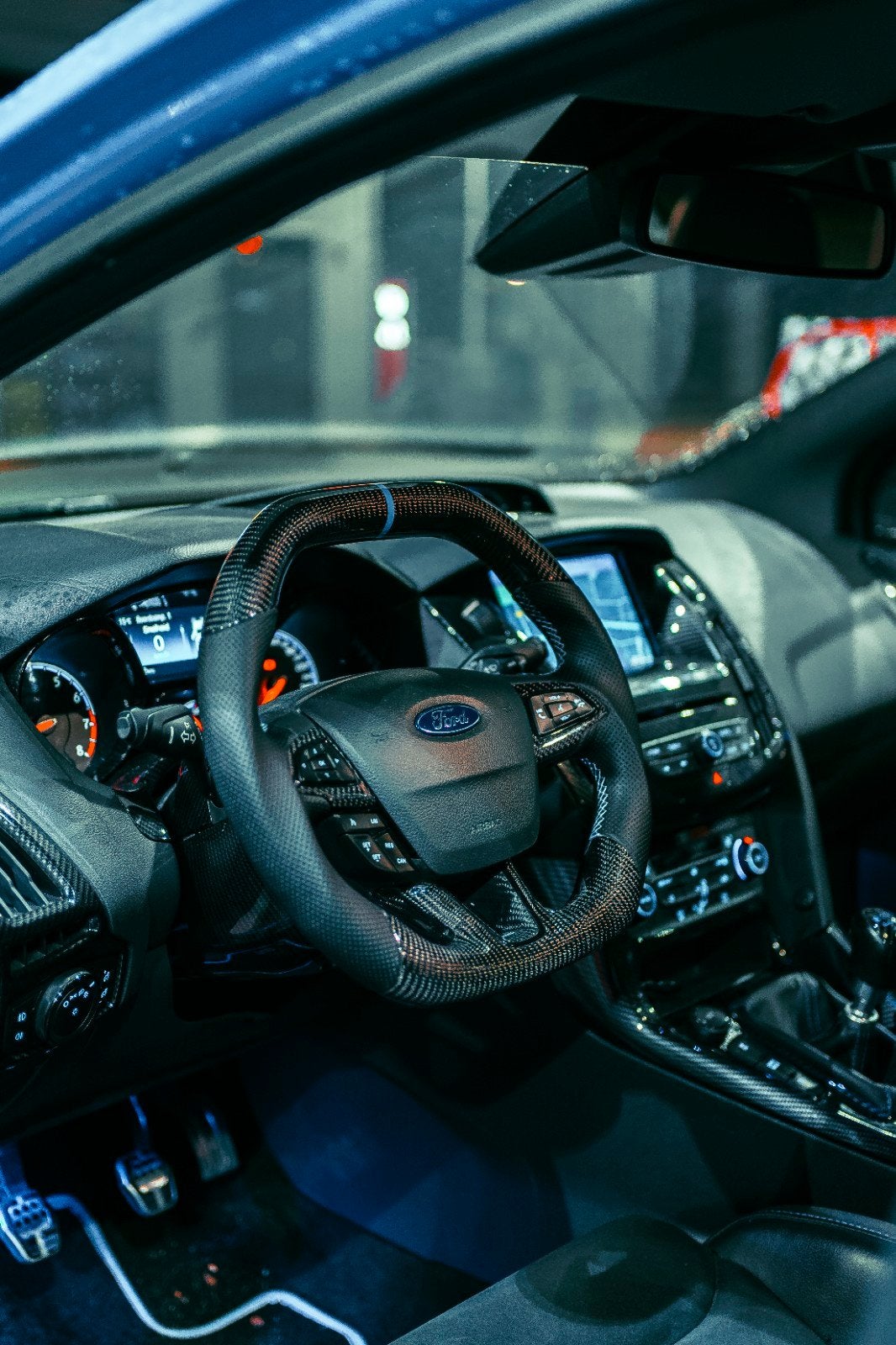 Ford Focus RS carbon stuur, Auto-onderdelen, Ophalen of Verzenden, Gebruikt, Ford