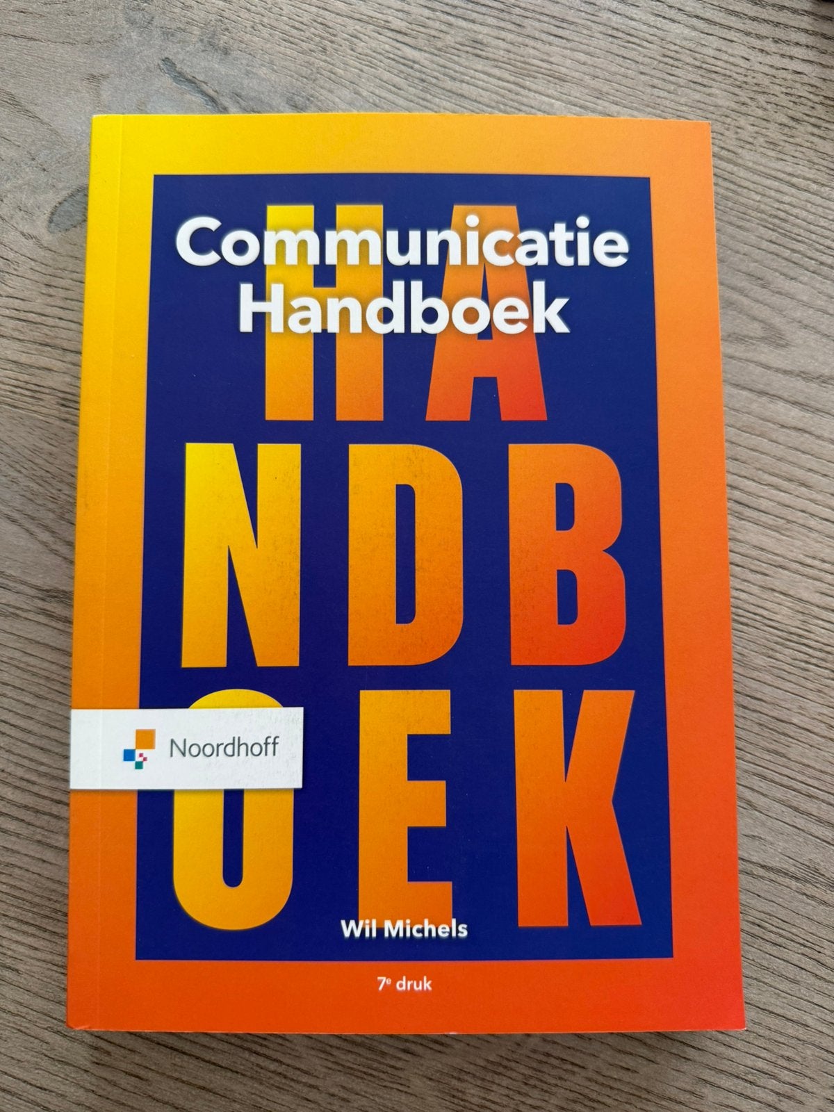 Communicatie handboek, Boeken, Wil Michels, Nieuw, Alpha, HBO