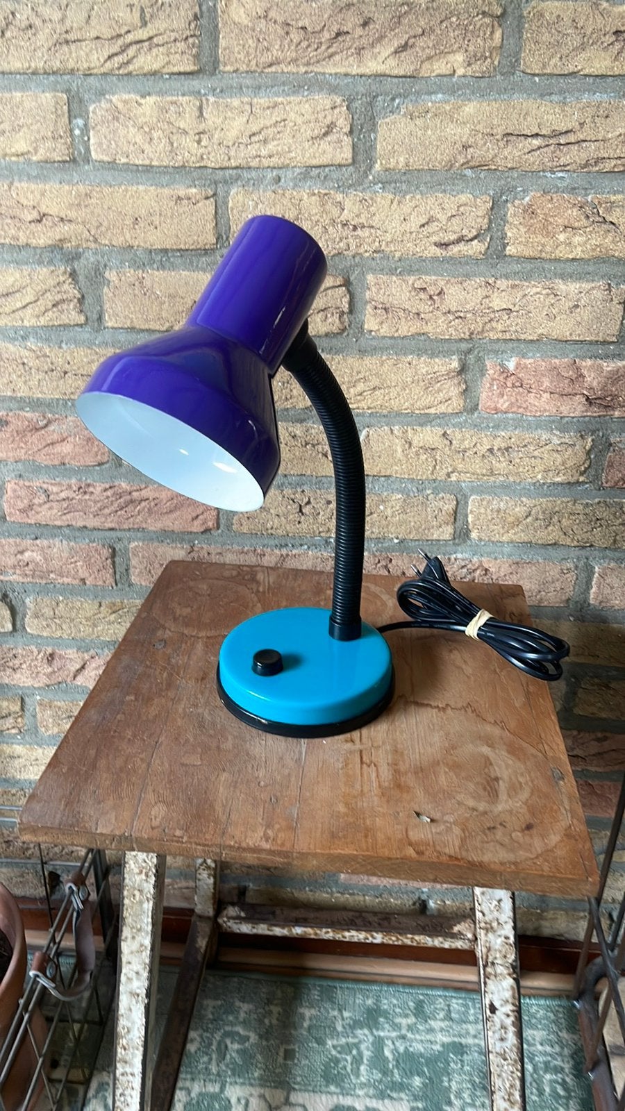 Vintage Ikea Memphis stijl lamp., Ophalen of Verzenden, Zo goed als nieuw, Metaal, Minder dan 50 cm
