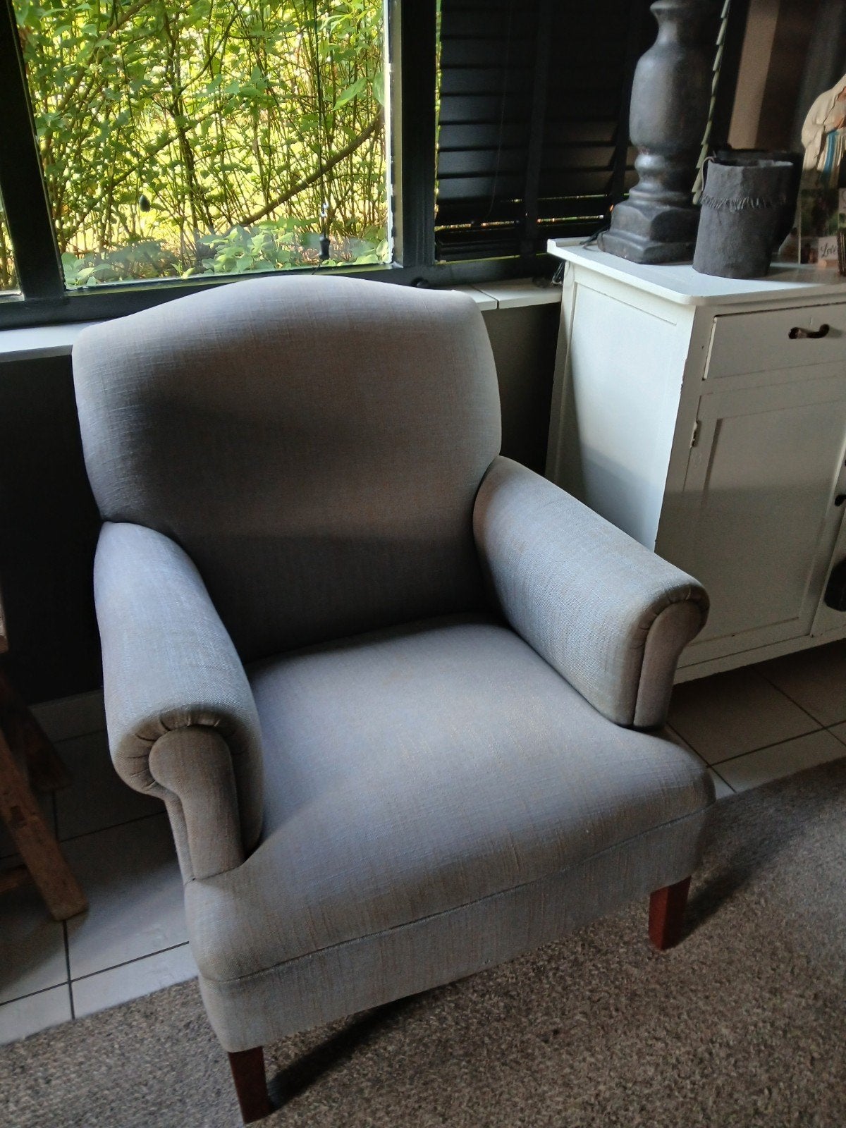 Landelijke Fauteuil  stoel Showroom Model ,netjes, Ophalen, 75 tot 100 cm, Zo goed als nieuw, 75 tot 100 cm