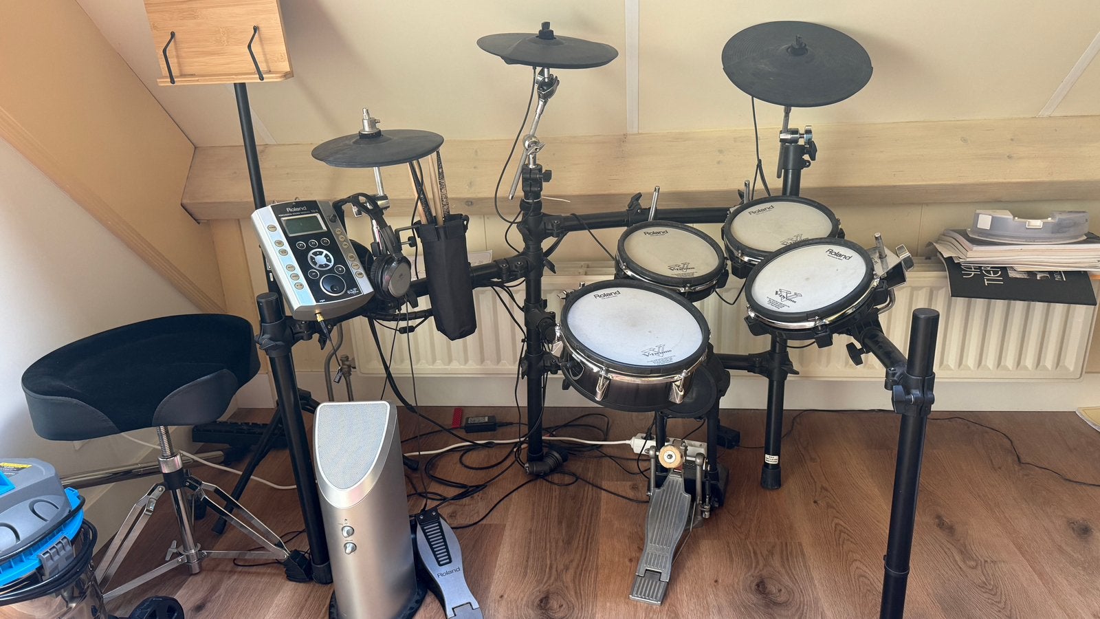 Roland V-Drums elektronisch drumstel met TD-9 drummodule, Muziek en Instrumenten, Ophalen, Gebruikt, Roland, Elektronisch