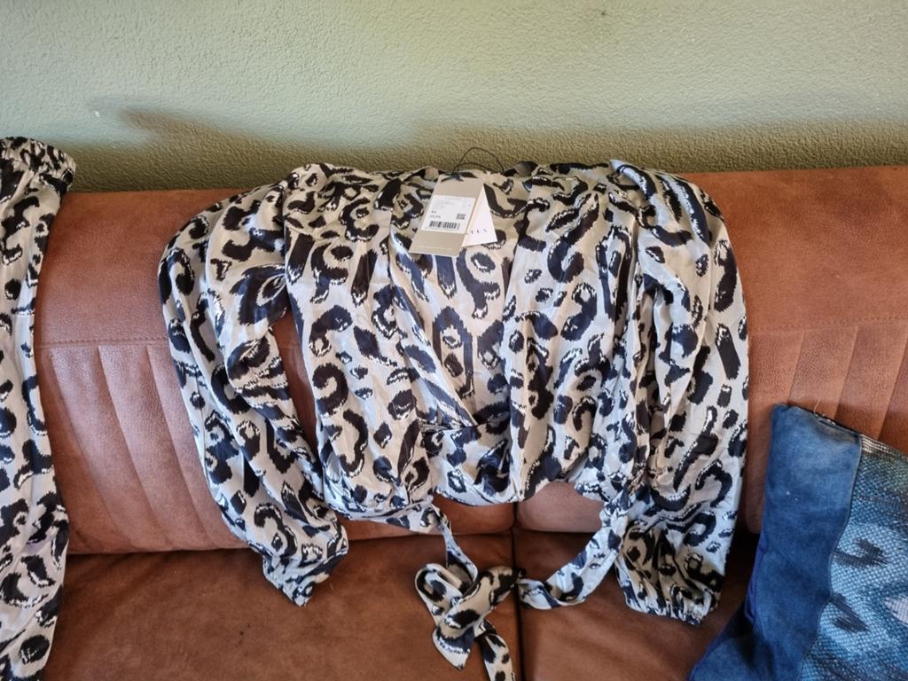 Nieuwe Set Costes Leopard Print Top & Broek Set - Maat XS, Nieuw, Ophalen of Verzenden, Costes, Maat 34 (XS) of kleiner