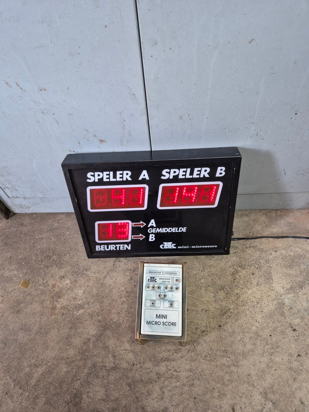 Scorebord biljarten, Ophalen of Verzenden, Keu of Ballen