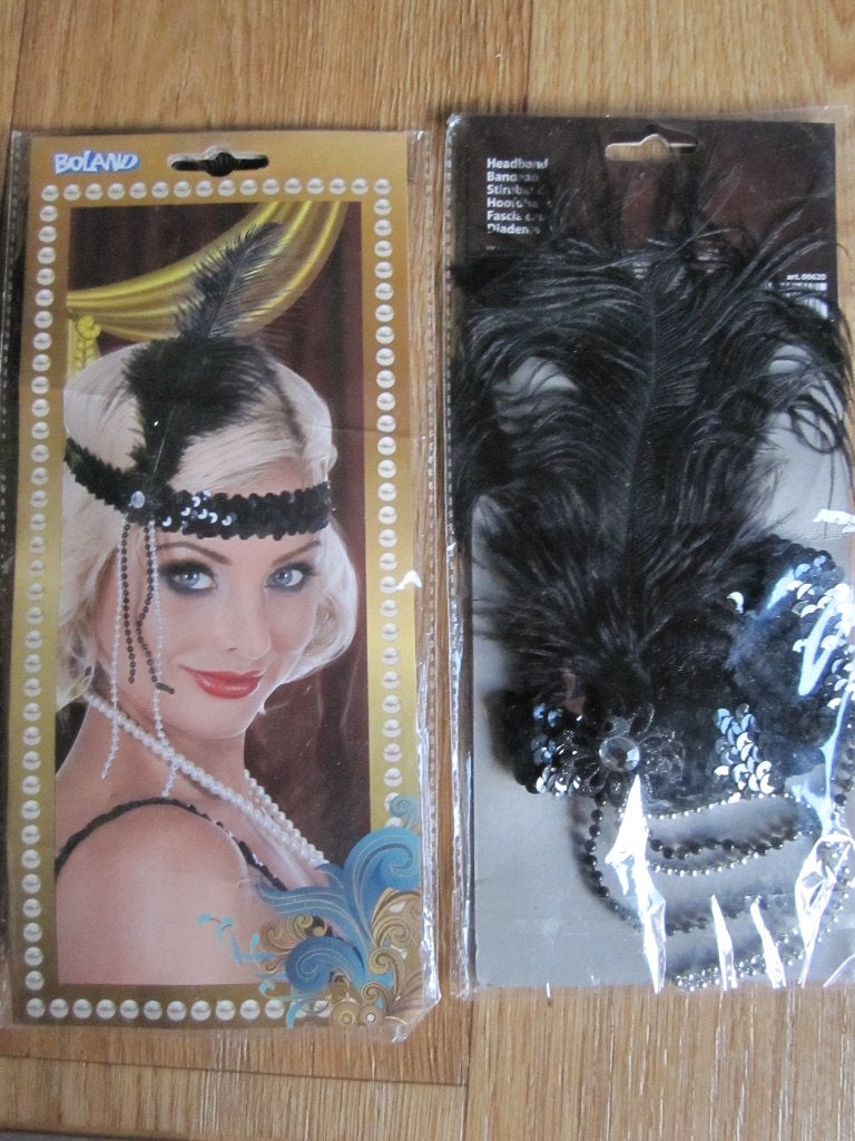 Charleston hoofdband/haarband  Nieuw ., Ophalen of Verzenden, Nieuw, Carnaval