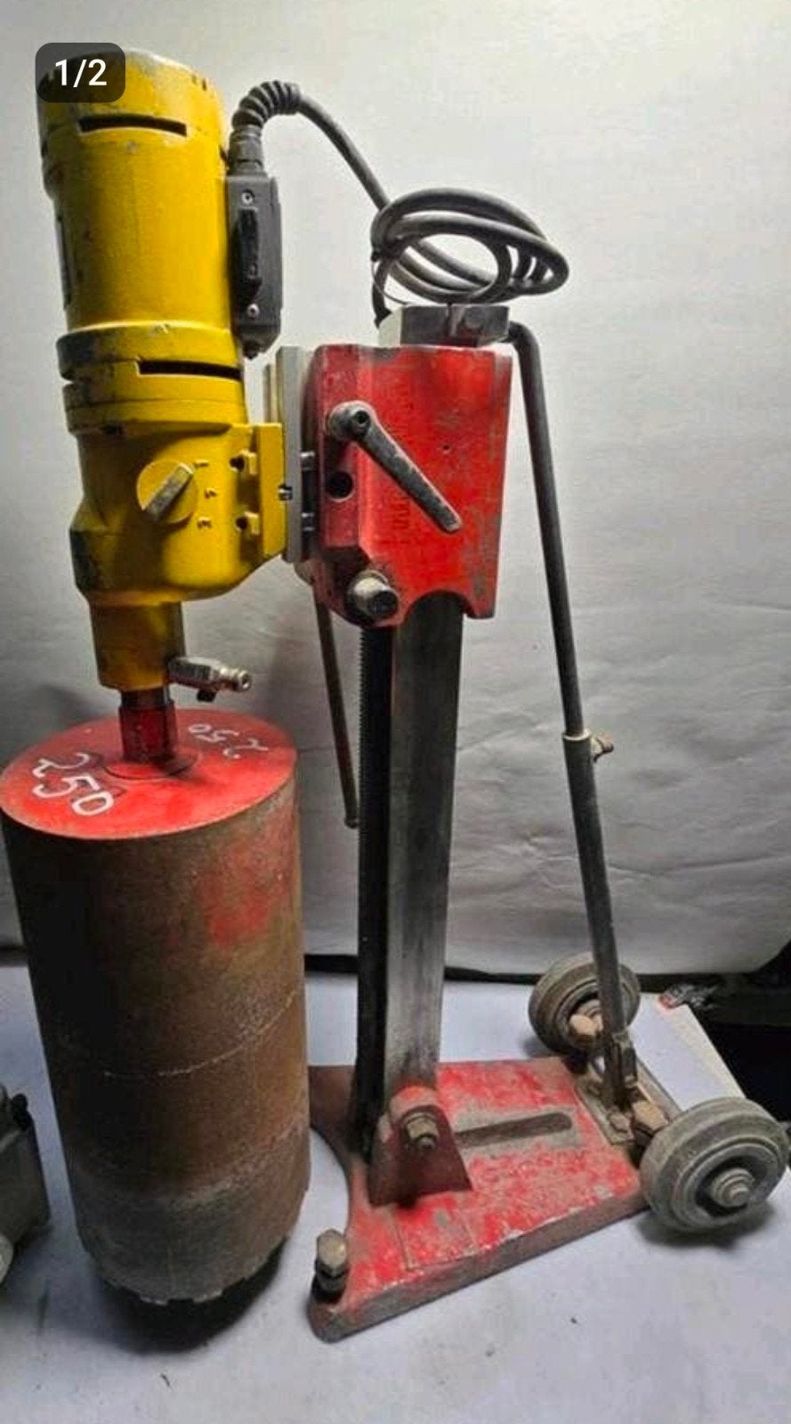 Weka dk22L diamantboormachine in statief + diamantboor 250mm, Ophalen of Verzenden, Weka, N.v.t, N.v.t