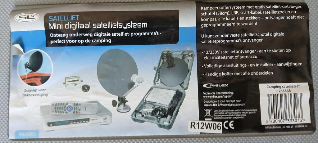 Mini digitaal satellietsysteem camping satelliet set, Audio, Tv en Foto, Schotelantennes, Ophalen of Verzenden, Nieuw, (Schotel)antenne