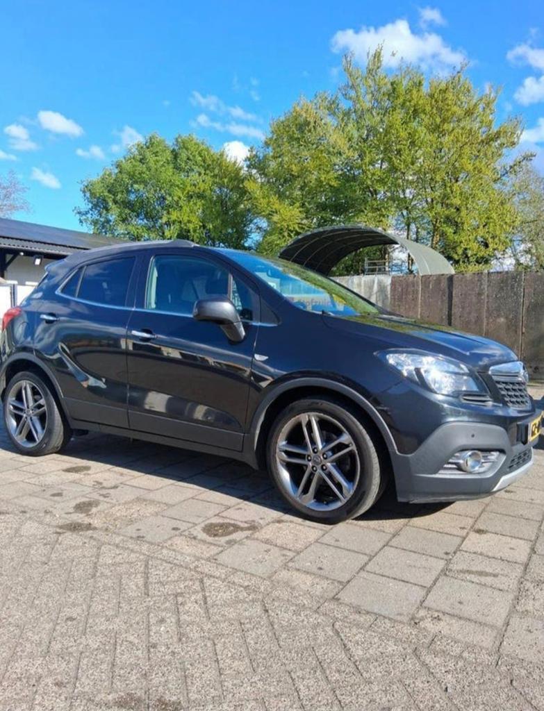 Opel mokka automaat, Auto's, Opel, Automaat, Zwart, Leder en Stof, Zwart