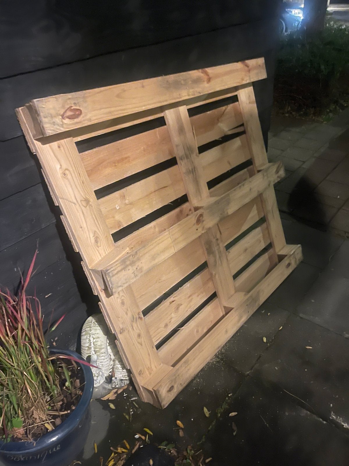 Pallet 120x120 gratis, Ophalen, Zo goed als nieuw, 50 mm of meer, Minder dan 200 cm