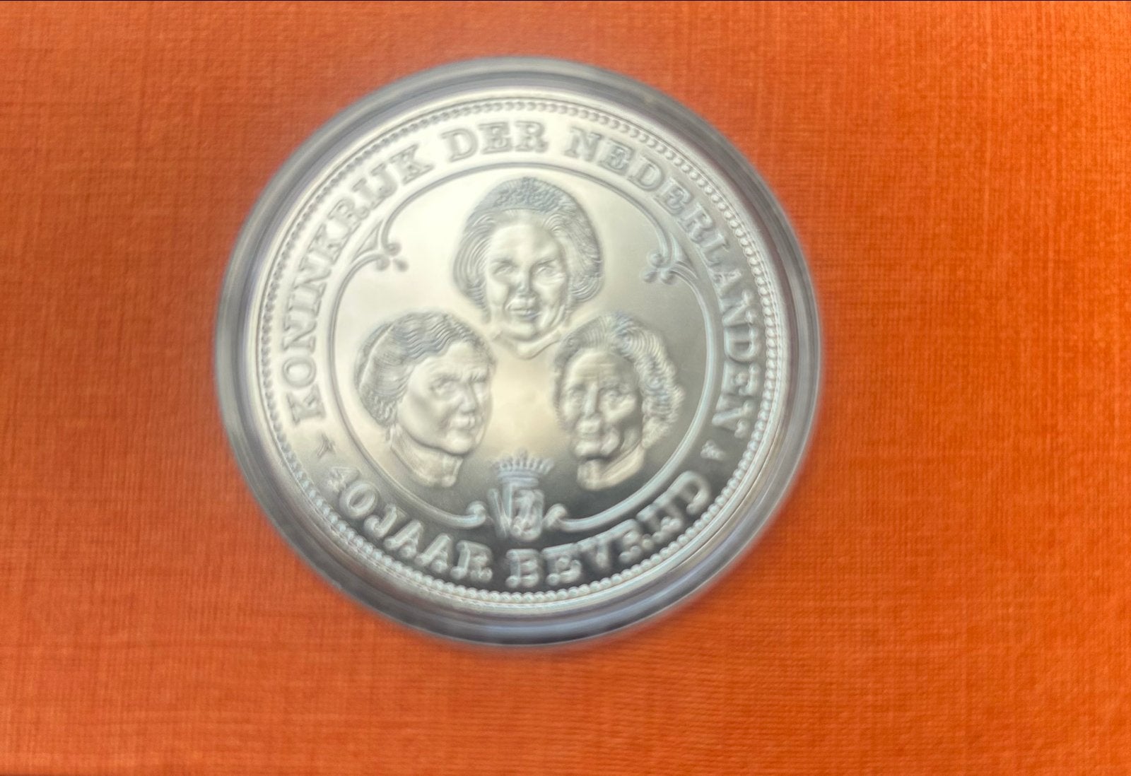 Herdenkingsmunt 40 Jr. Bevrijding 1945-1985 NMB Bank, Ophalen, Koningin Beatrix, Overige waardes, Losse munt