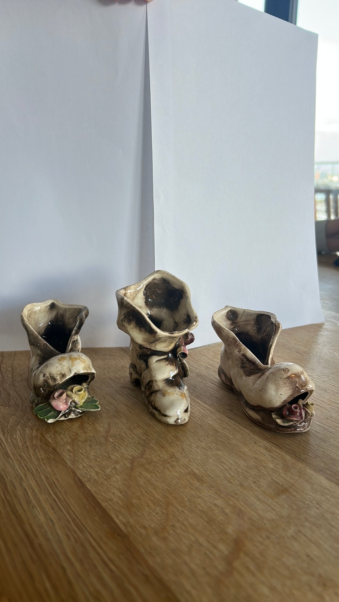 Set van 6 keramische miniaturen – Capodimonte-stijl, Antiek en Kunst, Ophalen of Verzenden