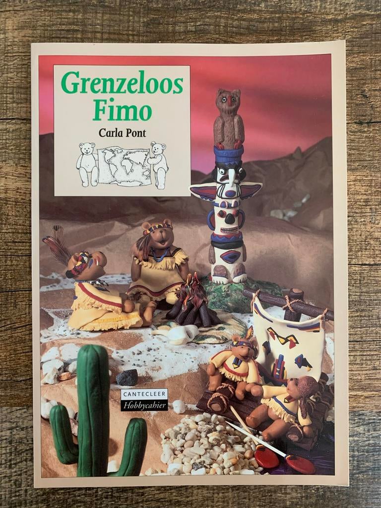 Boek Grenzeloos Fimo - Creatief met Fimo klei, Boeken, Ophalen of Verzenden, Zo goed als nieuw, Kleien en Boetseren, Geschikt voor kinderen