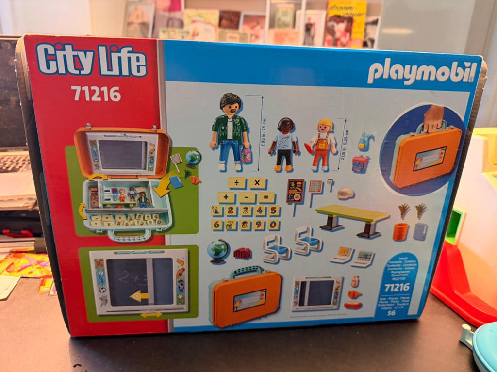 Playmobil leerkoffer nieuw !, Ophalen of Verzenden, Zo goed als nieuw