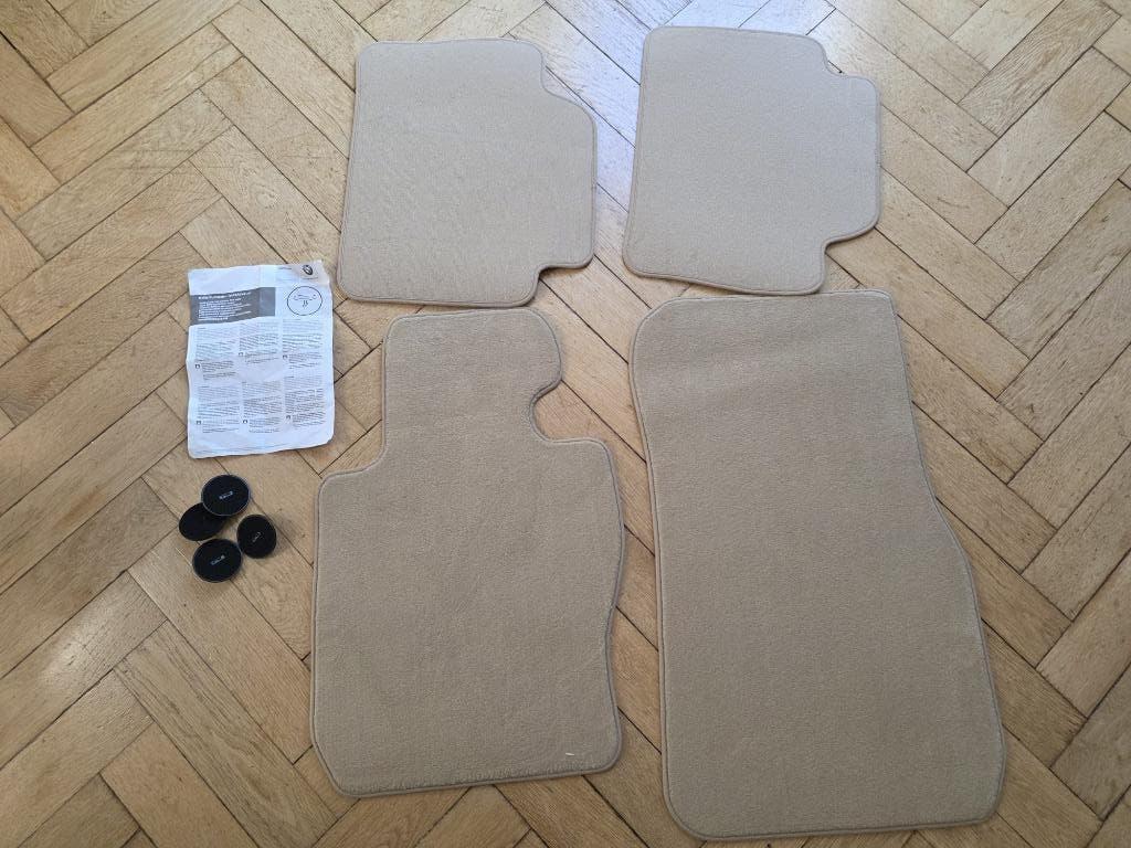 Set van 4 originele BMW-velours vloermatten - Crème / Beige, Verzenden, Nieuw