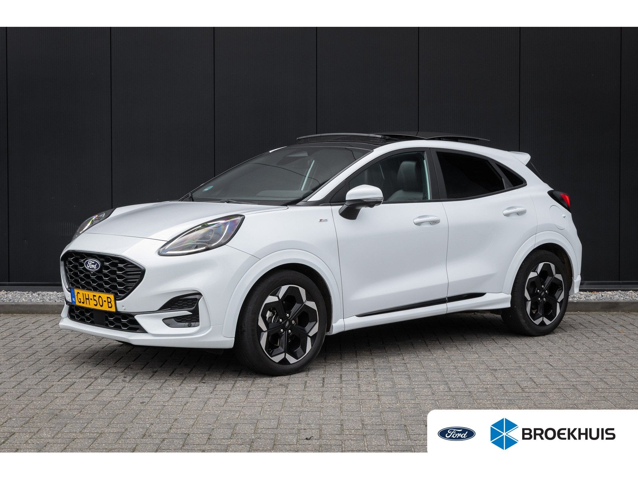 Ford Puma 1.0 EcoBoost Hybrid ST-Line X, 125 pk, Wit, Origineel Nederlands, Bedrijf