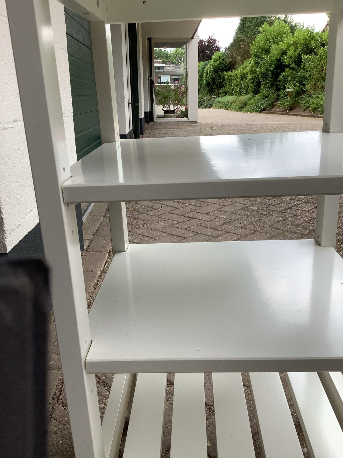 Witte multifunctionele opbergkast met 4 planken, Ophalen of Verzenden, Gebruikt