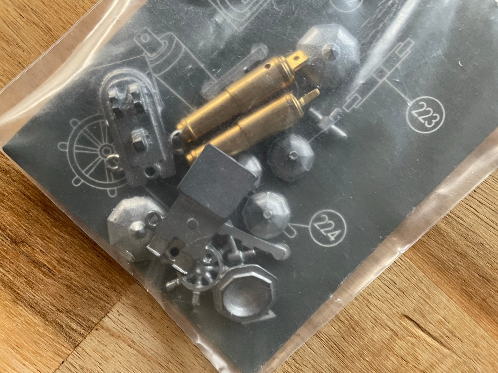 2x metalen kanon met kar voor boot modelbouw, Hobby en Vrije tijd, Ophalen of Verzenden, Nieuw, Overige merken