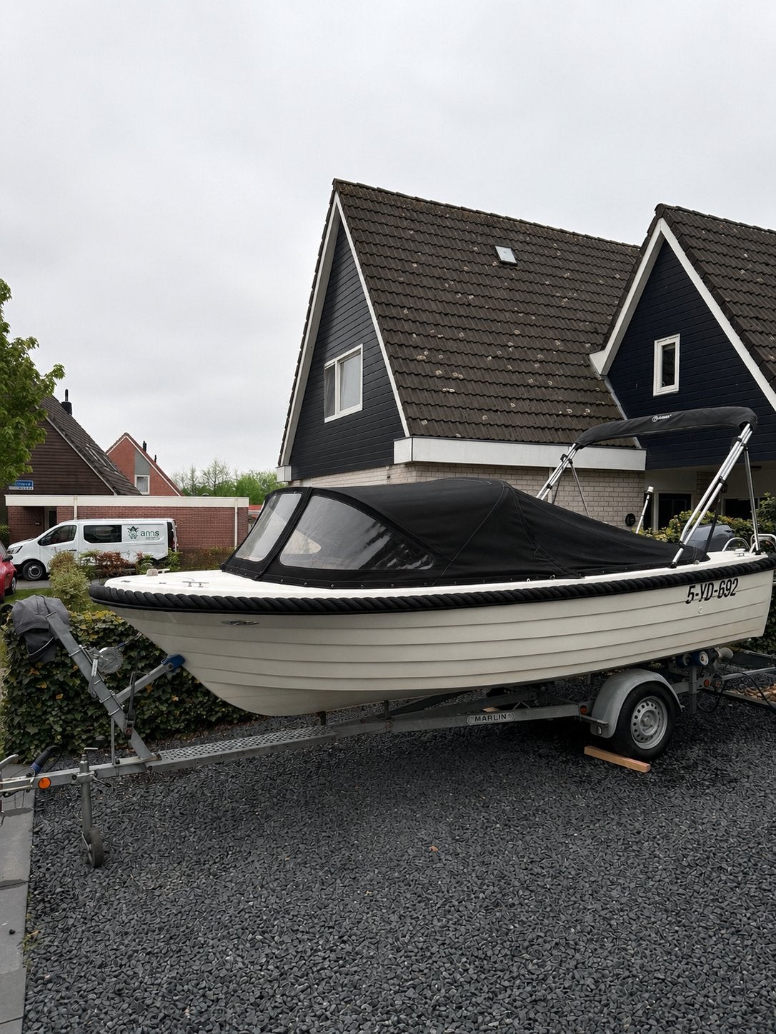 Sloep 40pk 4takt yamaha met trailer, Watersport en Boten, Tender, Maril, 1 cm, 5 m