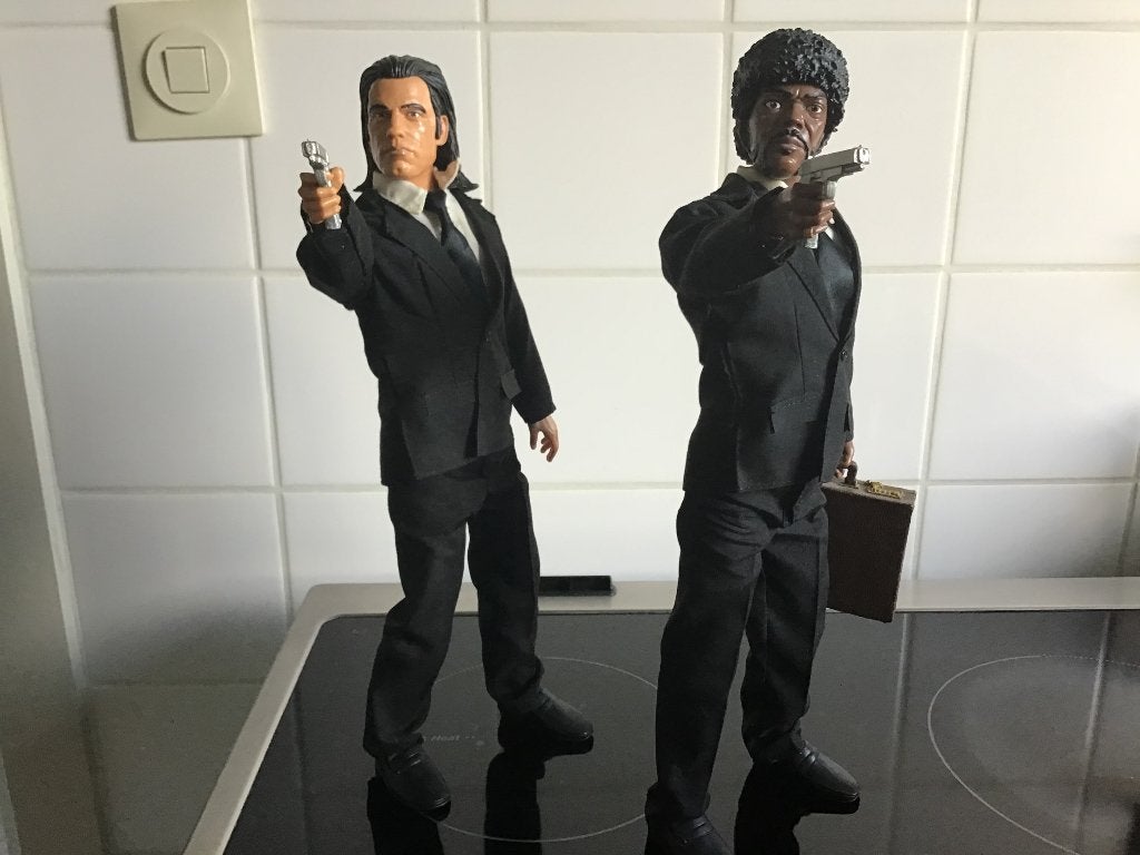 Pulp Fiction Talking 13-Inch fig vince vega- jules winnfield, Ophalen