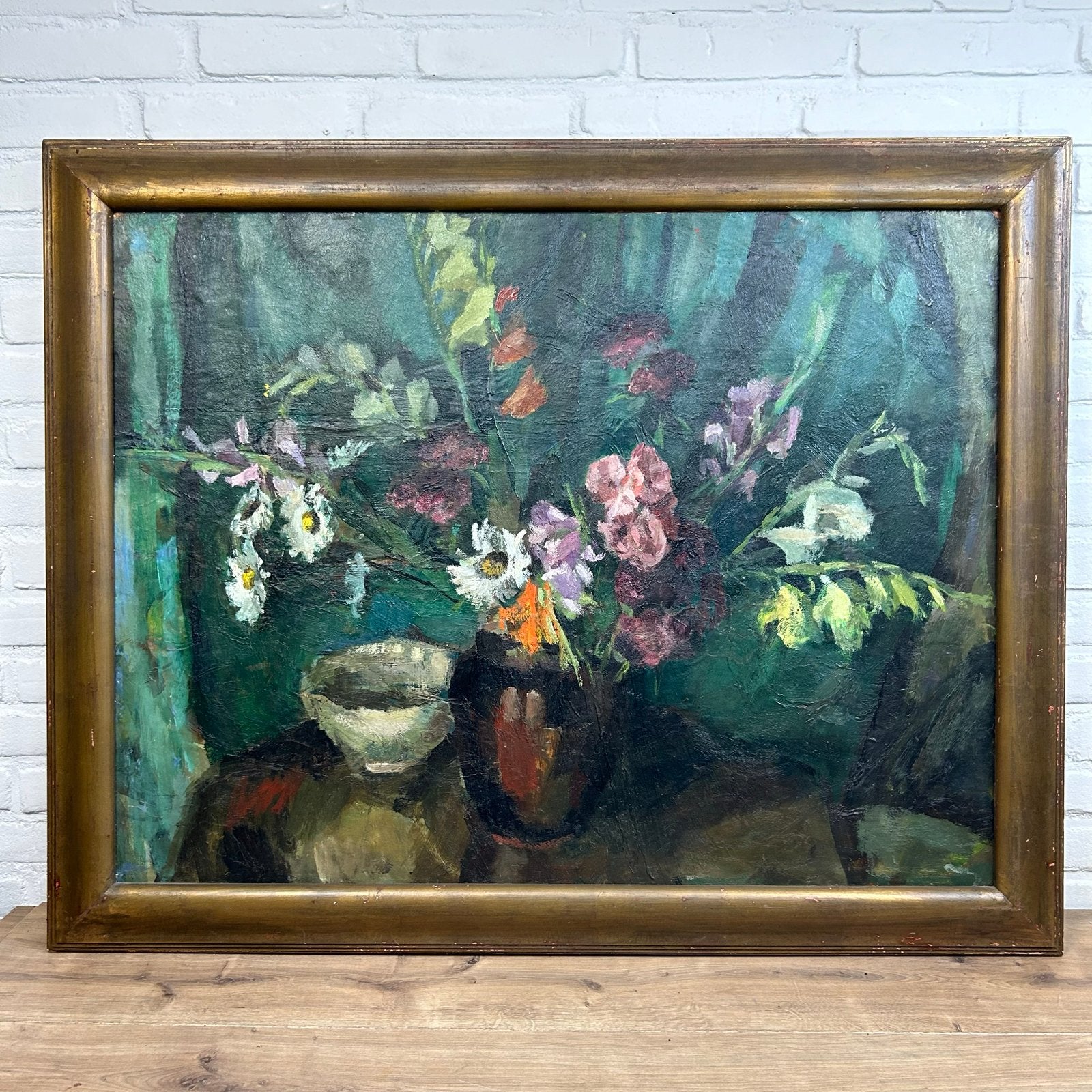 Zeer groot schilderij van Henri Le Faucconier, Antiek en Kunst, Kunst | Schilderijen | Klassiek, Ophalen of Verzenden