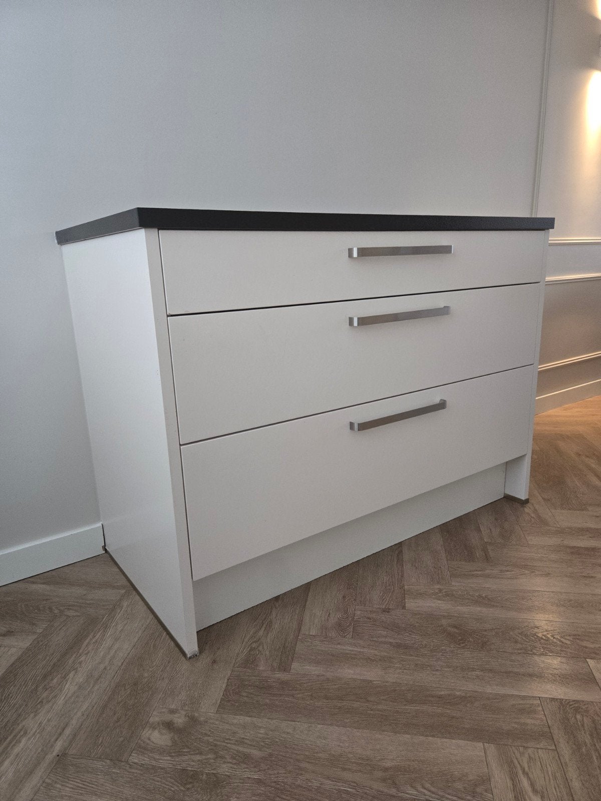 keukenblok, Huis en Inrichting, Keuken | Complete keukens, Ophalen, Gebruikt, Wit, Enkelwandige keuken