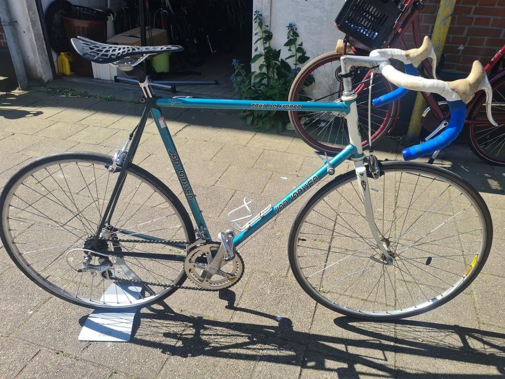 Jan Janssen vintage racefiets, superlicht 61 cm frame, 59 cm of meer, Ophalen