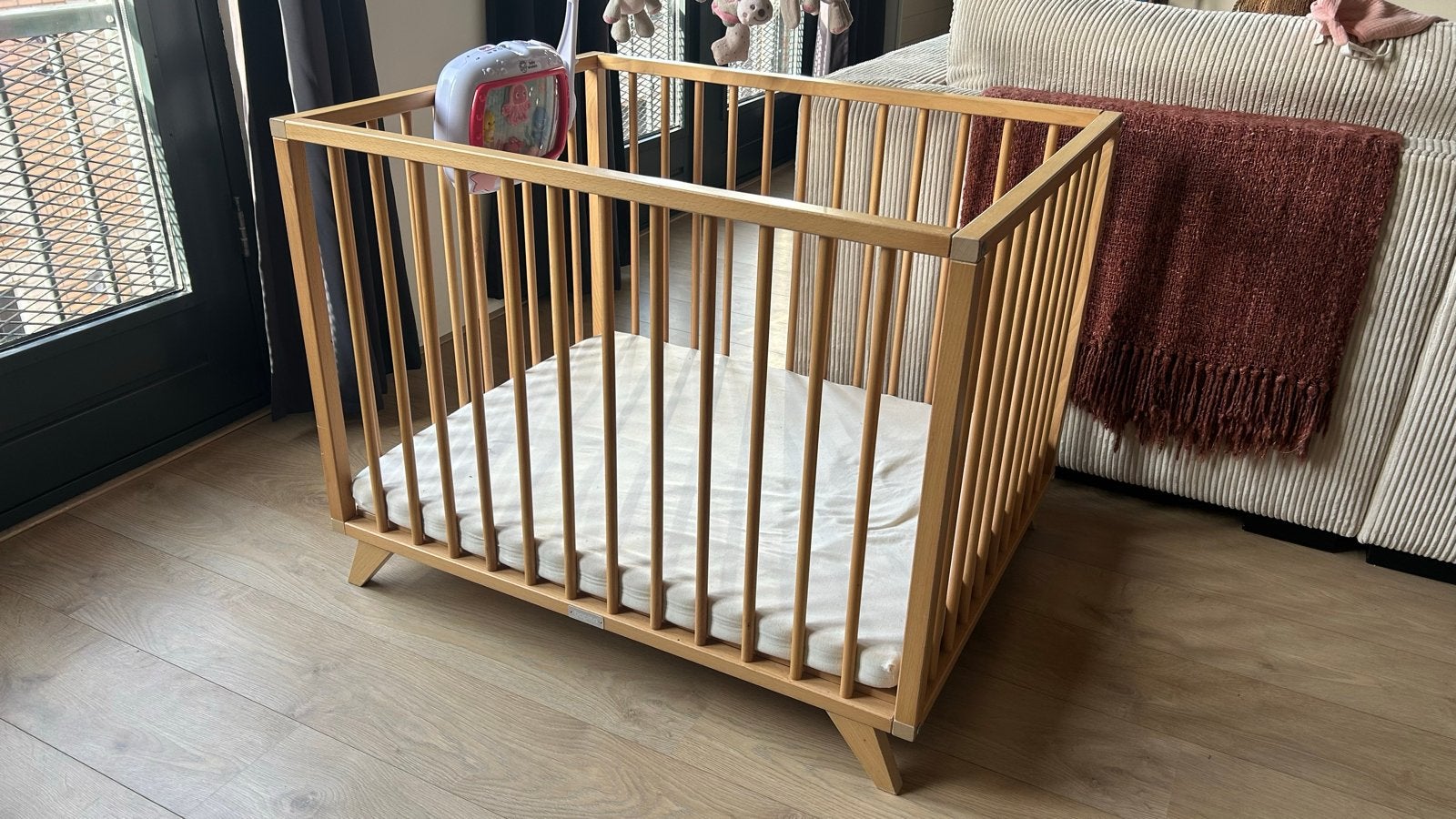 Bopita Retro Box Naturel - Hout 🪵, Kinderen en Baby's, Ophalen, Gebruikt, Rechthoekig, In hoogte verstelbaar
