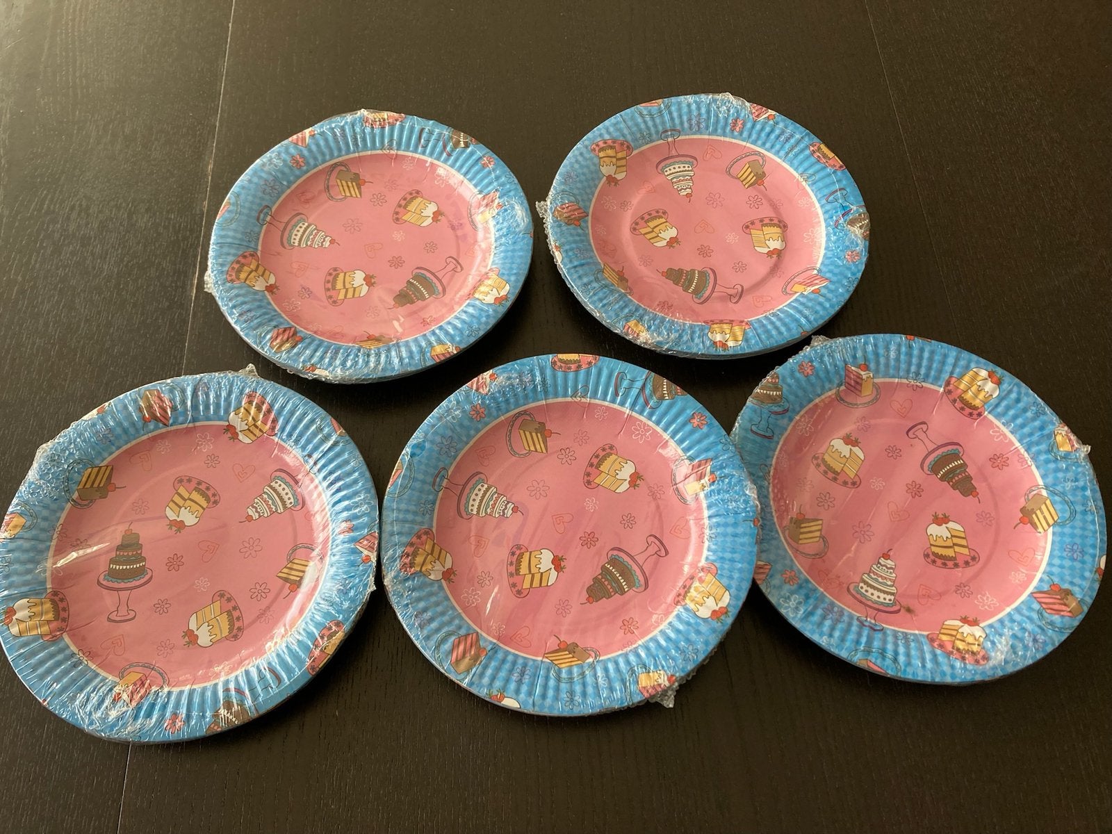 5x10 papieren bordjes (per setje €1), Ophalen of Verzenden, Zo goed als nieuw