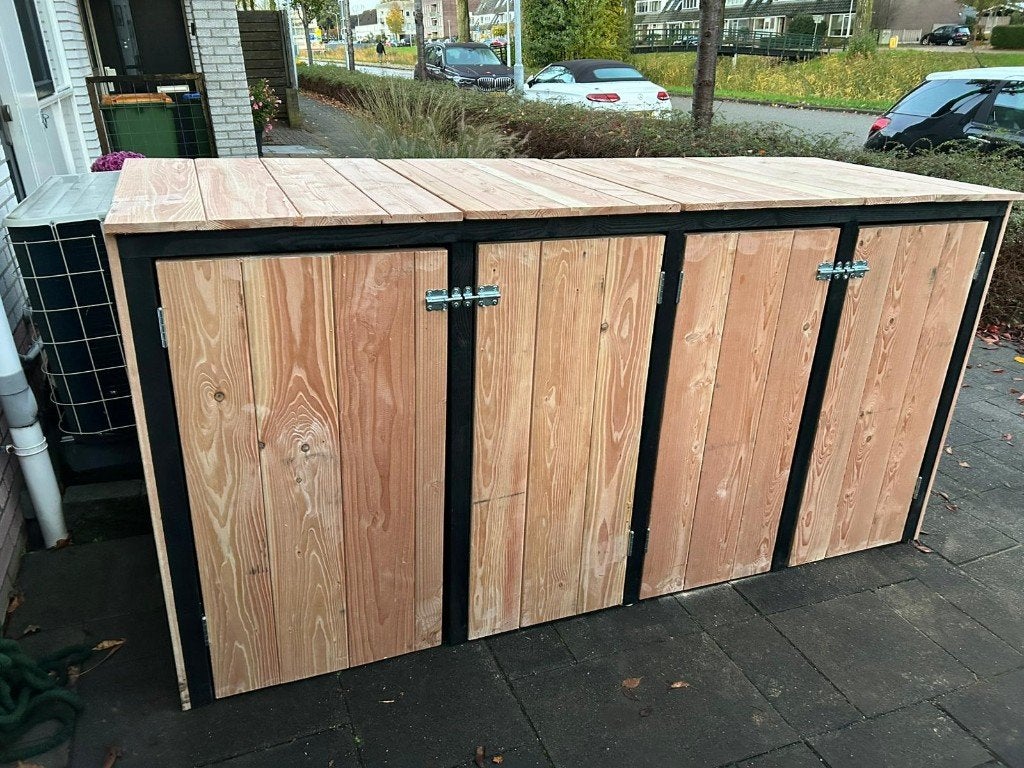 Douglas houten container ombouw, kliko hok, containerberging, Ophalen, Nieuw