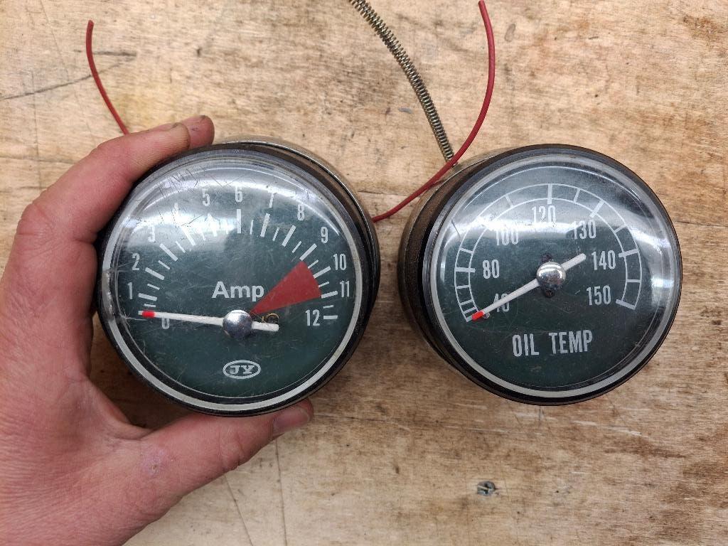 2 tellers JY Ampere en Olie temperatuur, .., Gebruikt, Overige automerken, ..