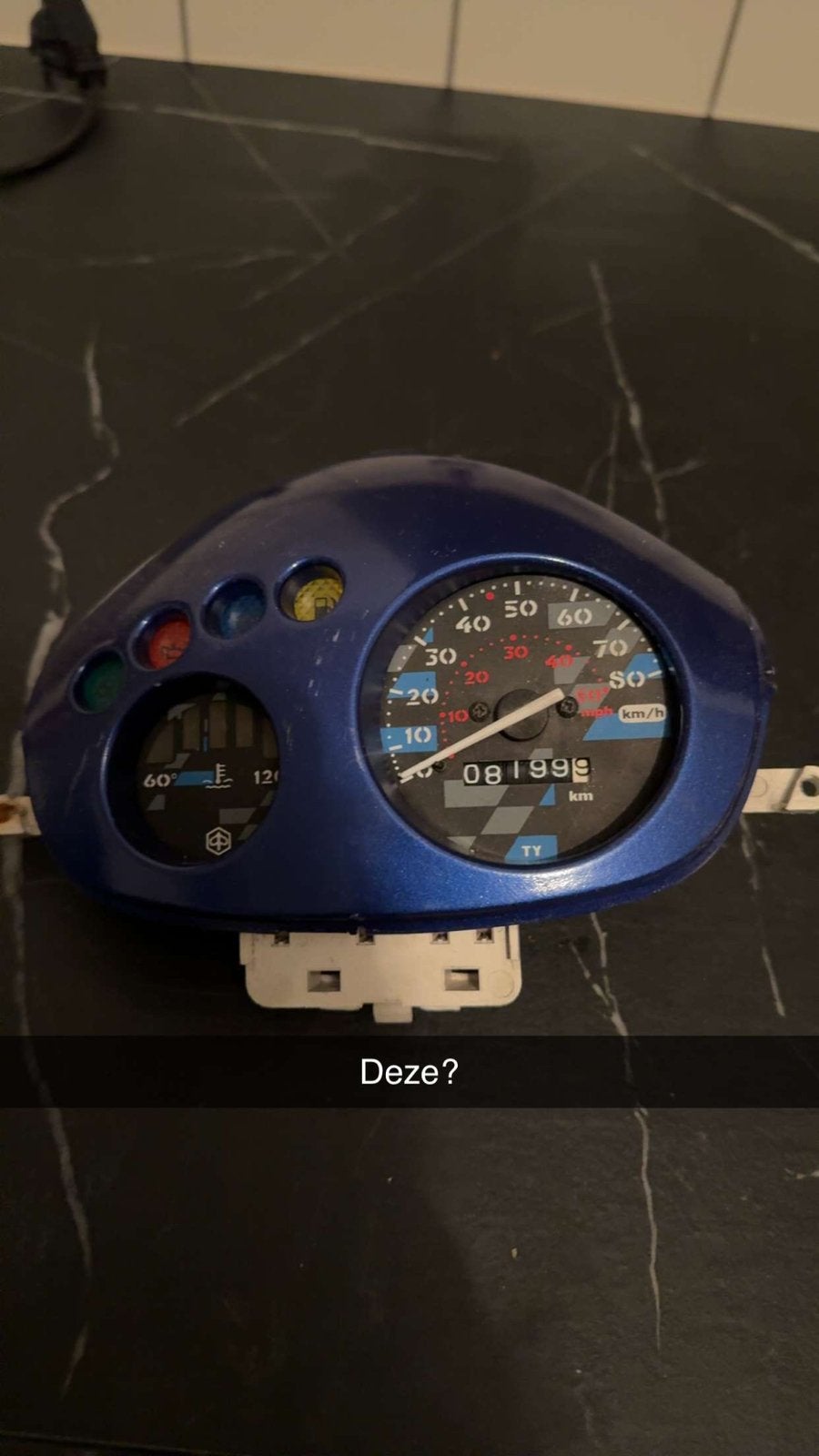 zip sp h2o teller piaggio zip 125cc 70cc 180cc, Ophalen of Verzenden