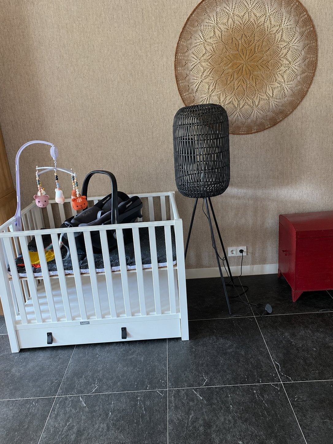 Witte Bopita box, Ophalen, Gebruikt, Vierkant, In hoogte verstelbaar