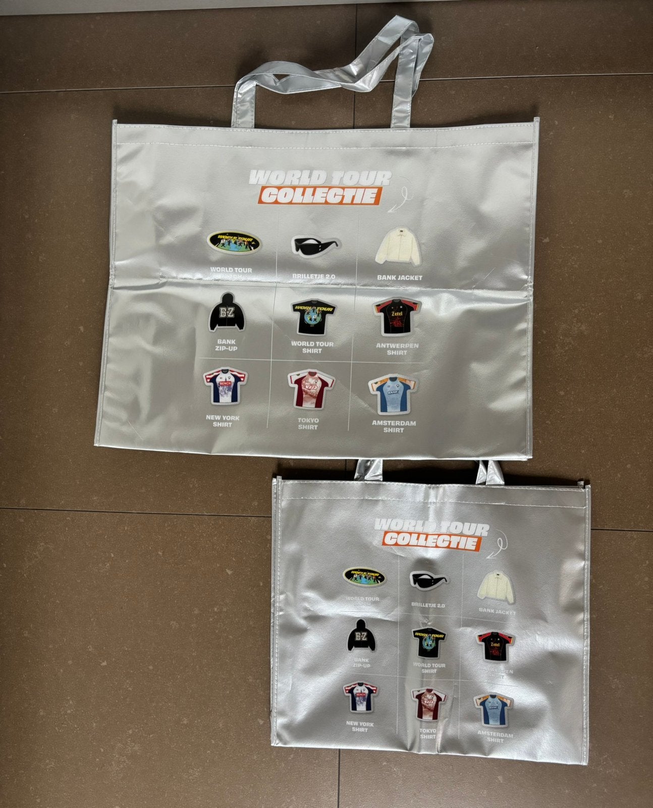 Bankzitters merchandise world tour tas groot en klein, Ophalen of Verzenden, Zo goed als nieuw