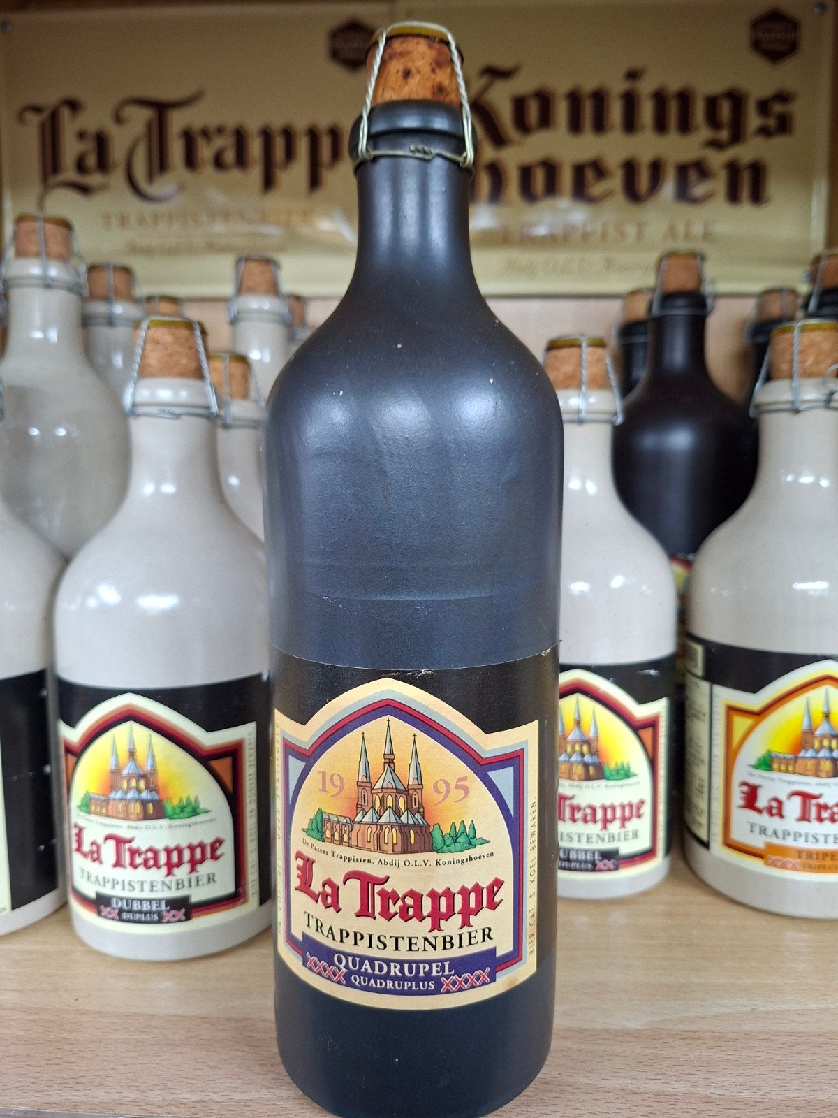 La Trappe Quadrupel Trappistenbier Koningshoeven 1995, Ophalen of Verzenden, Nieuw, Flesje(s), La Trappe