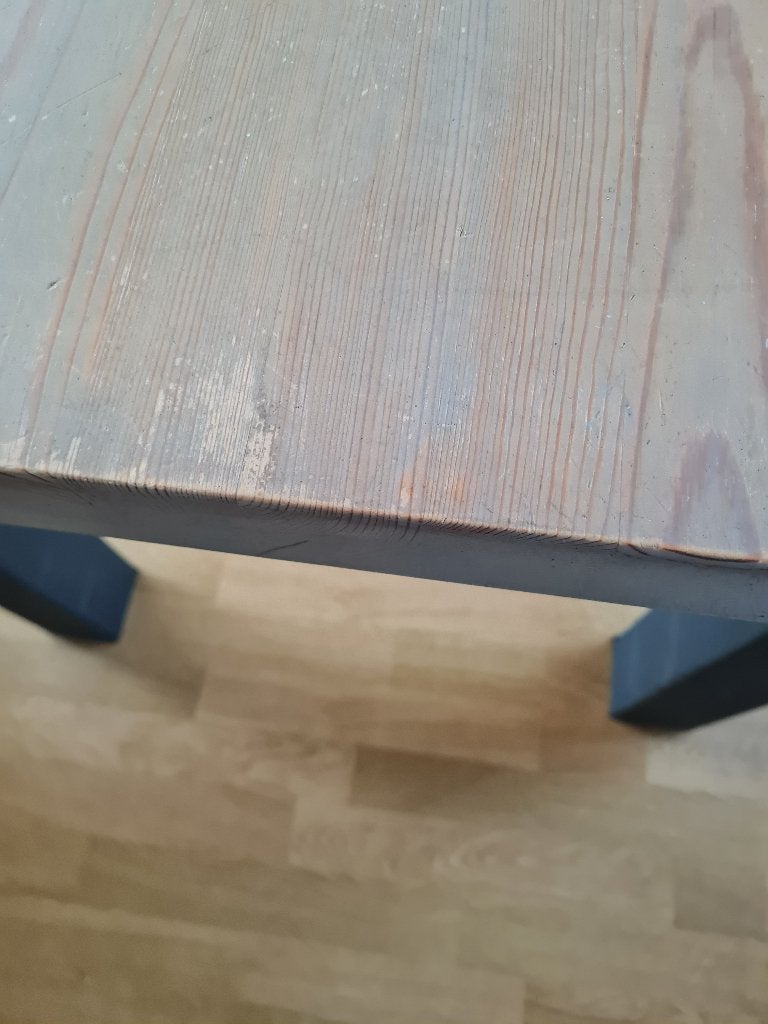 2 m lange eettafel met metalen onderstel, Ophalen, Heikant 21 Kaatsheuvel, Belle Vieille Brocante, 200 cm of meer
