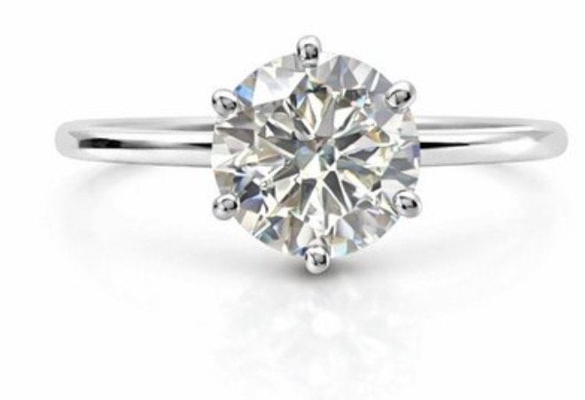 Nieuwe 14K Verlovingsring 1.01ct Diamant - IGI certificaat, Nieuw, Ophalen of Verzenden, 17 tot 18, Met edelsteen