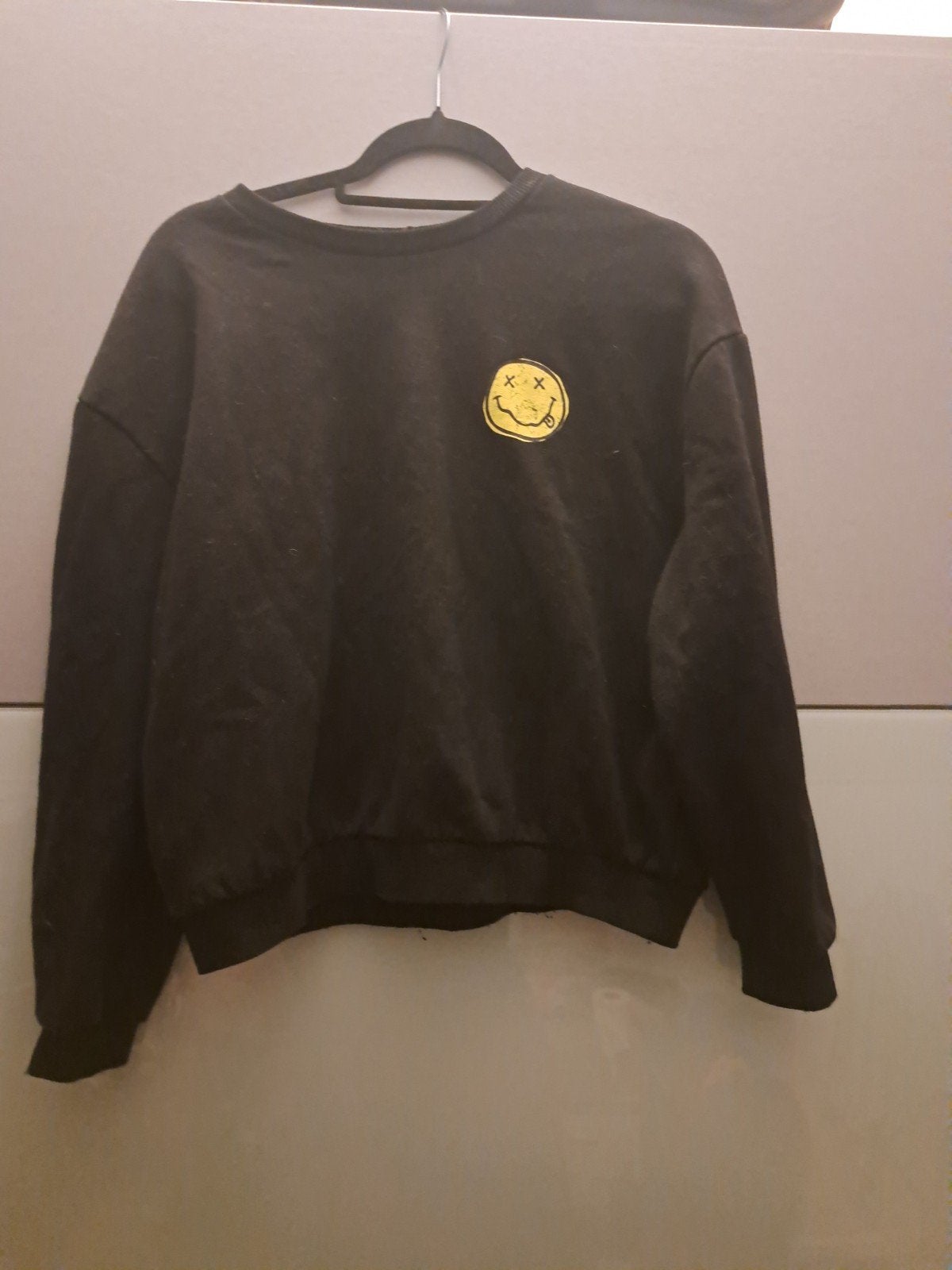 super coole nirvana trui, Zwart, Ophalen of Verzenden, Zo goed als nieuw, Maat 36 (S)