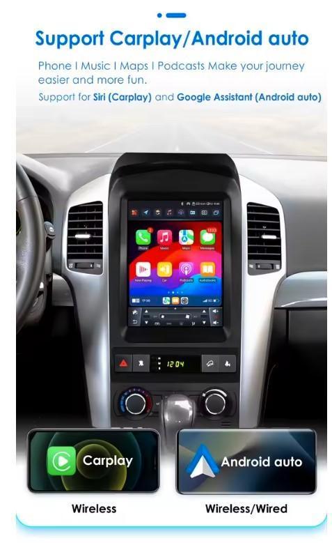 Chevrolet Captiva navigatie android 13 apple carplay dab+, Ophalen of Verzenden, Nieuw