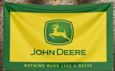 John Deere Vlag 2000 logo reclame Flag 1., Ophalen of Verzenden, Nieuw