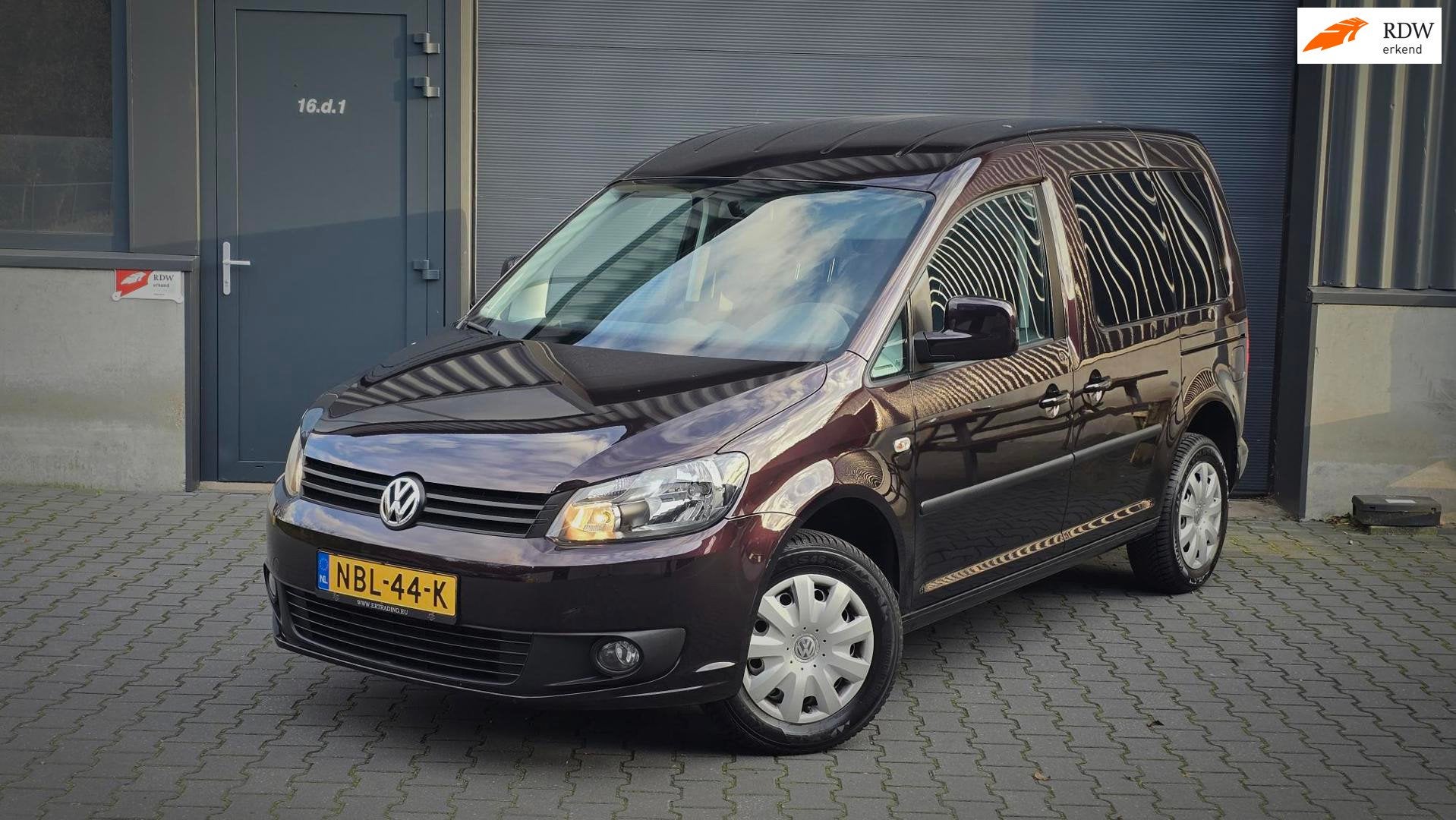 Volkswagen Caddy Combi 1.2 TSI 5Pers. 2x Schuifdeur. Airco, Auto's, Voorwielaandrijving, Euro 5, Gebruikt, Bruin