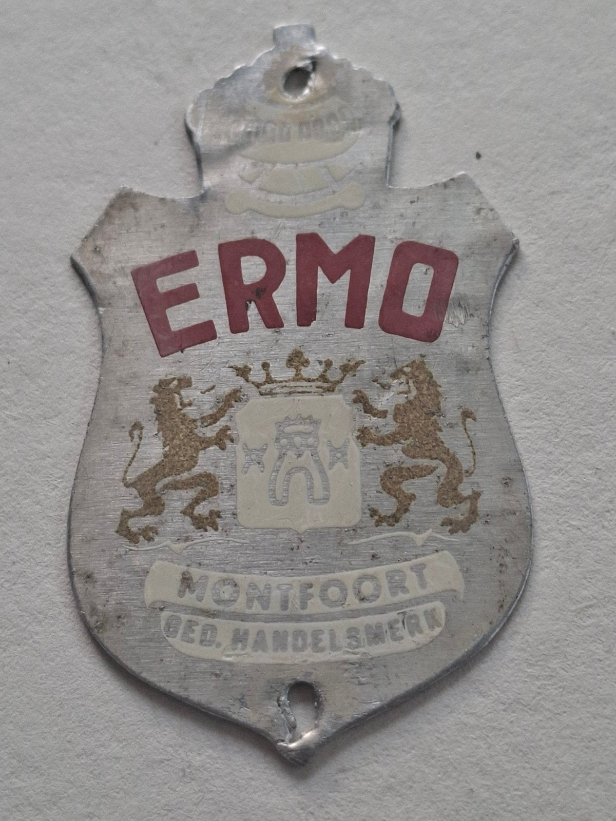 FIETSPLAATJE ERMO MONTFOORT, Fietsen en Brommers, Ophalen of Verzenden, Gebruikt