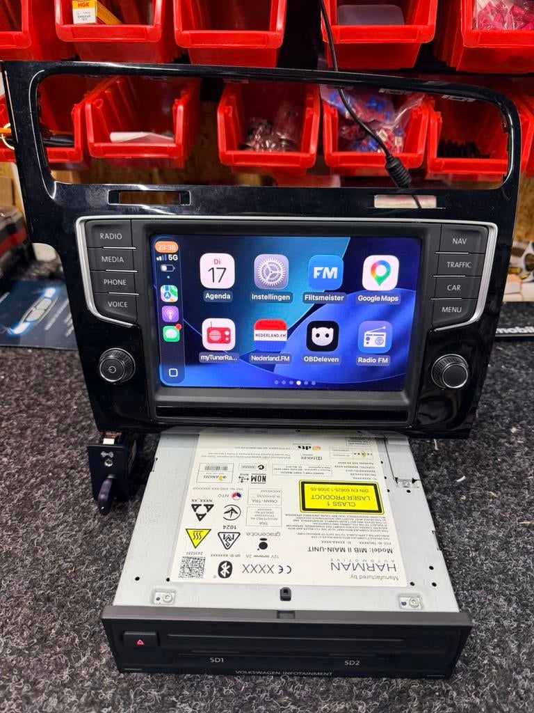 VW MIB2 Navi CarPlay Unlocked Plug&Play! Wireless Carplay, Harman Mib 2, 06 18 39 51 60, Ophalen of Verzenden, Zo goed als nieuw