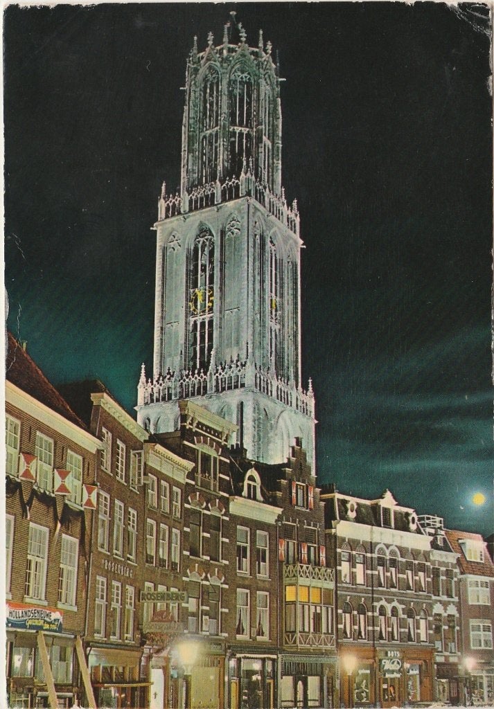UTRECHT Verlichte Domtoren, Verzenden, 1960 tot 1980, Ongelopen, Utrecht