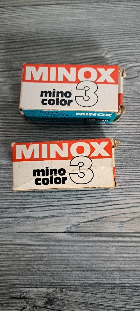 Minox mini color 3 - 2 ongebruikte rolletjes, Ophalen of Verzenden, Nieuw, Polaroid, Overige Merken