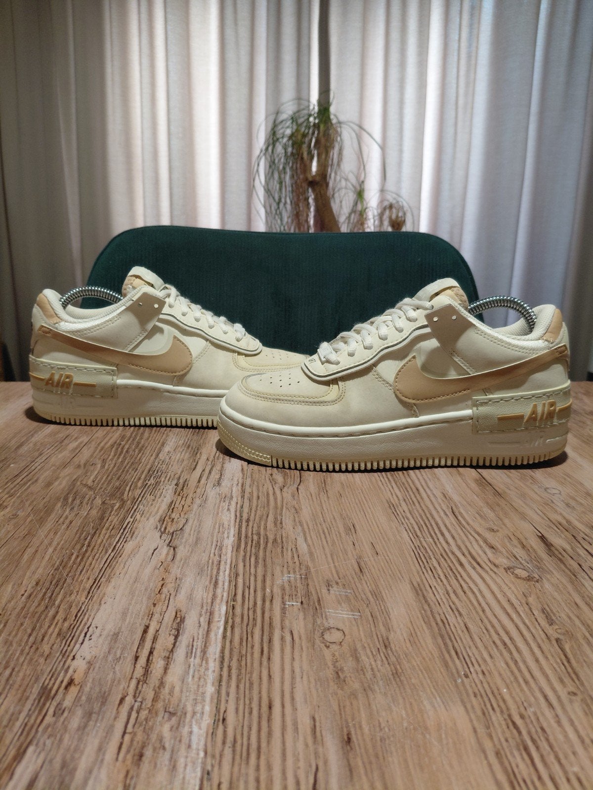 Nike Air Force 1 Shadow 'Sail Hemp' Size 37,5, Wit, Nike, Ophalen of Verzenden, Sneakers of Gympen