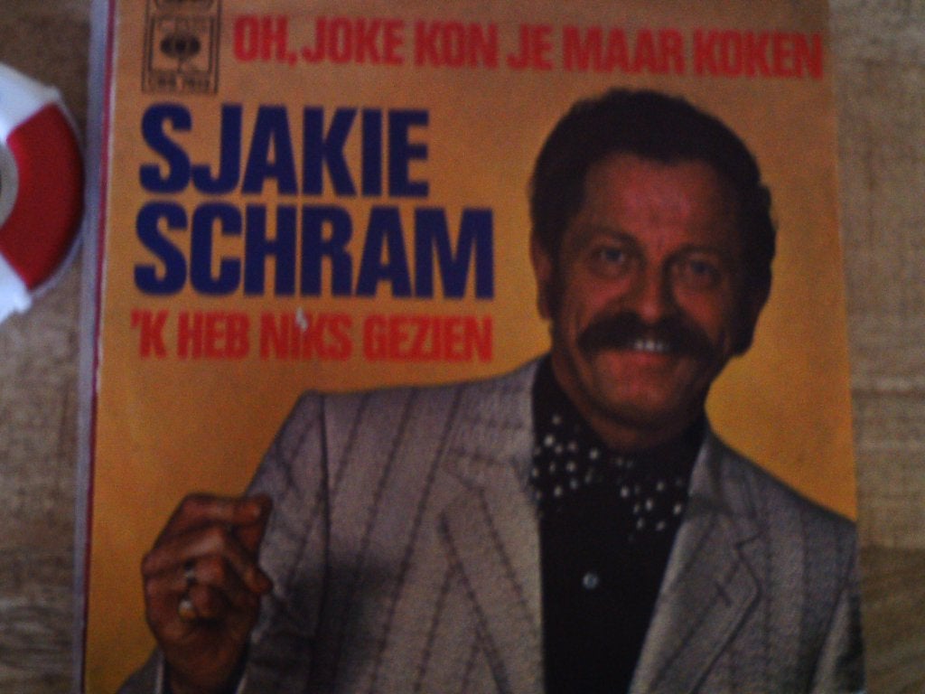 Sjakie Schram - Oh, Joke Kon Je Maar Koken  2a, 7 inch, Ophalen of Verzenden, Zo goed als nieuw, Fotohoes
