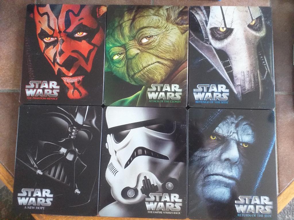 Star Wars Episode 1 t/m 6 Steelbooks Bluray, Cd's en Dvd's, Blu-ray, Verzenden, Gebruikt, Science Fiction en Fantasy