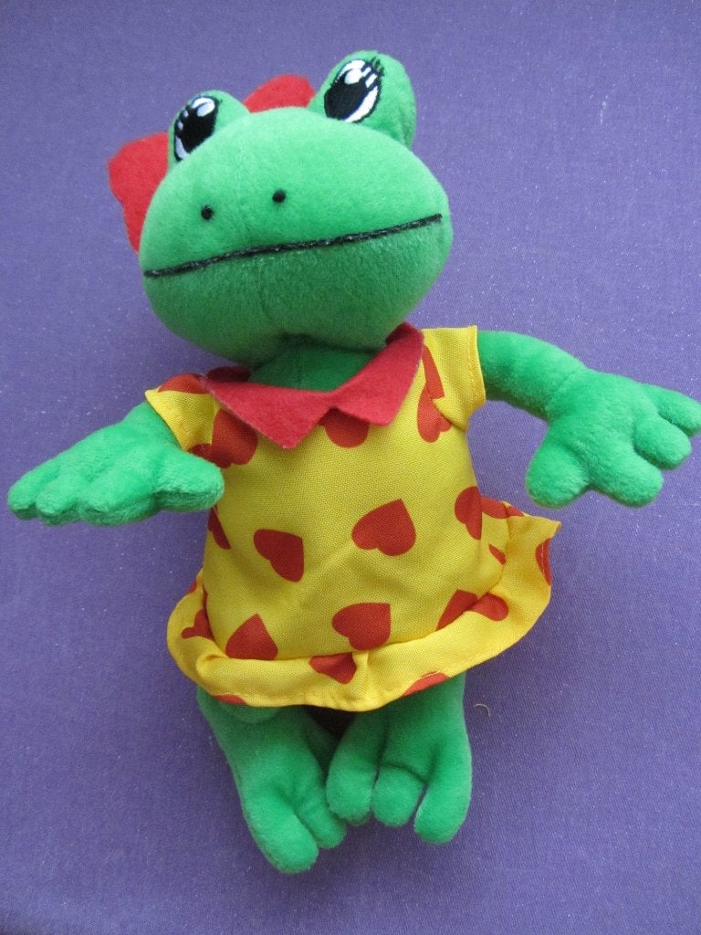 DUINRELL Knuffel KIKKER LELIE. 23 CM **Nieuw**, Kikker, Groen, Overige merken, Overige karakters